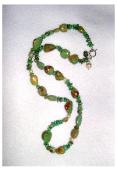 Green Turquoise Nugget Necklace